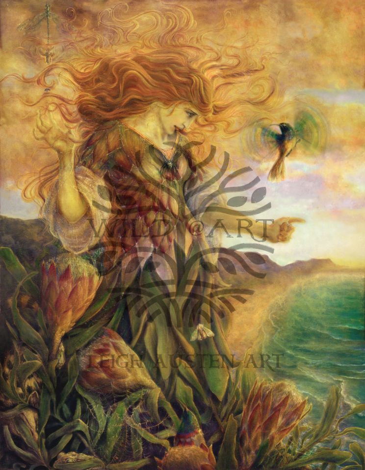 Suikerbossie and Sunbird – Fynbos Protea Repens